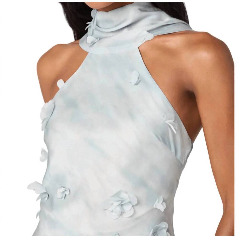 NEW ASTR ashley halter neck maxi dress in seafoam - Picture 4 of 4